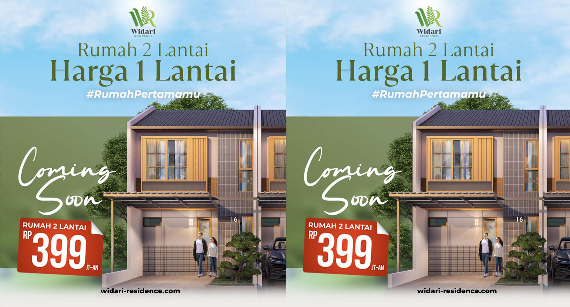 widari residence banner - hijau